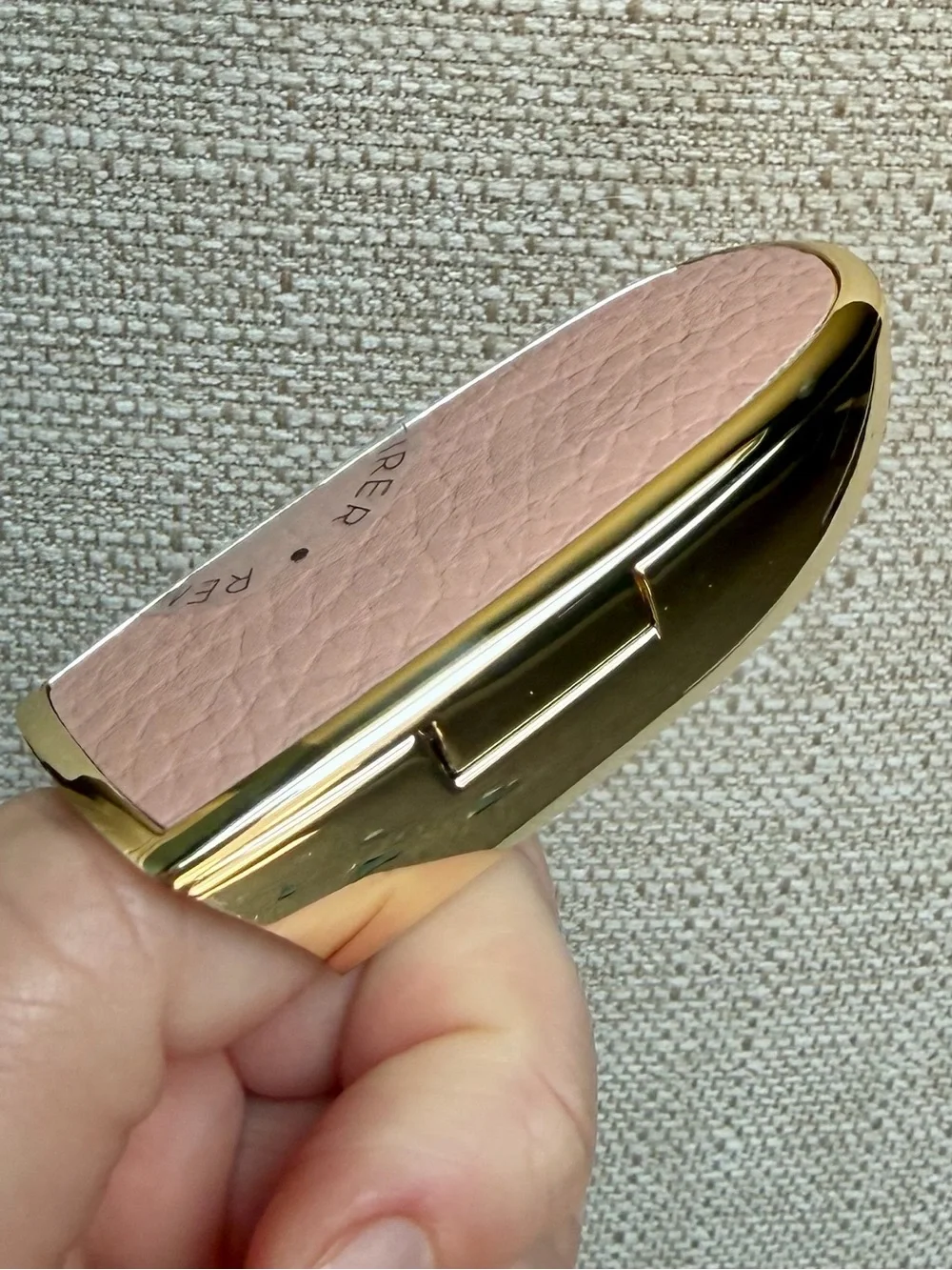 Guerlain Rouge G Pink Leather Le Nude Lipstick Case